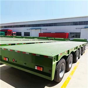 How to Put Flatbed Trailer into 40ft Container