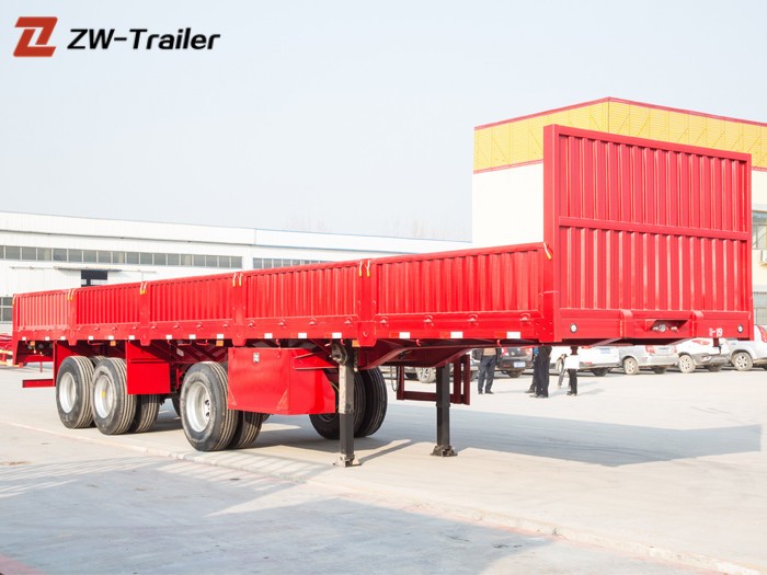 High Quality side wall trailer,Best flatbed trailer with removable sides,modular trailer Price