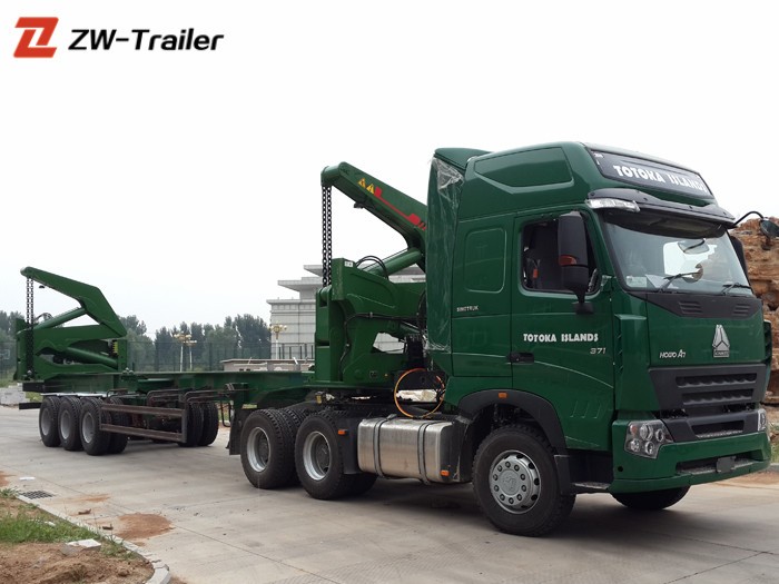 Customized container side loader,China 40 foot self loading truck,20ft self loading truck Producers