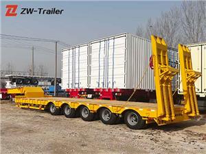 5-Axle 120-Ton Lowboy Semi-Trailer export to Mozambique