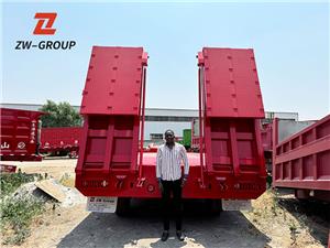 Zimbabwean Customer Purchase 4 Axle 100 Ton LowBoy Trailer