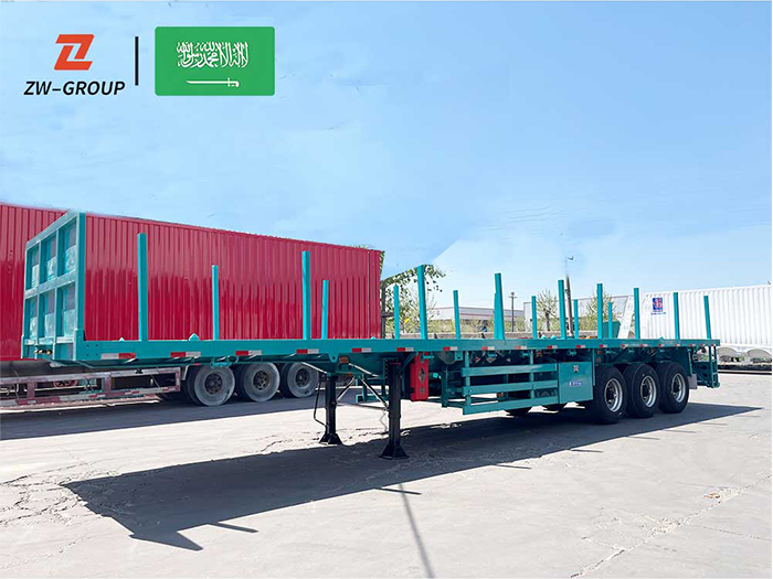 3 Axle Flatbed Semi-Trailer for sale Saudi Arabia