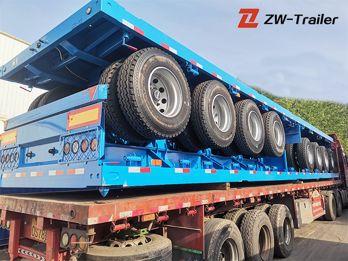 ZW 4 Axle Flatbed Trailer Will Be Transported to Jamaica