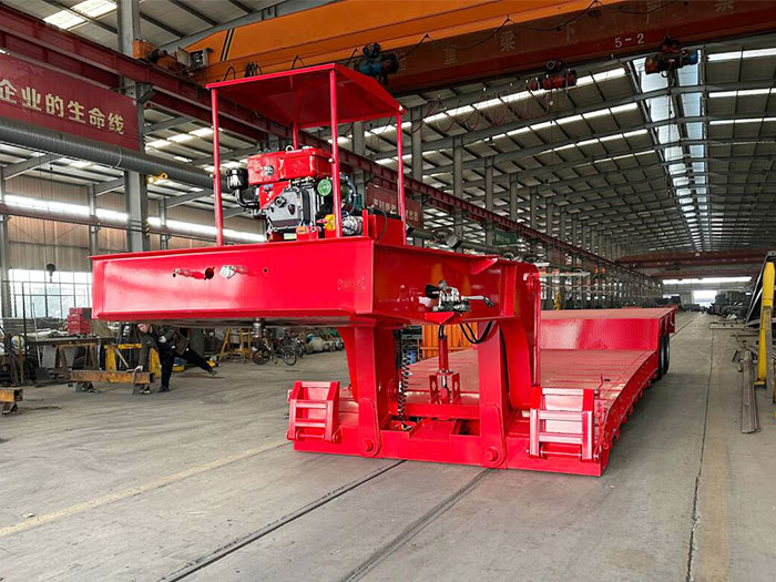 Removable Gooseneck lowbed semi trailer