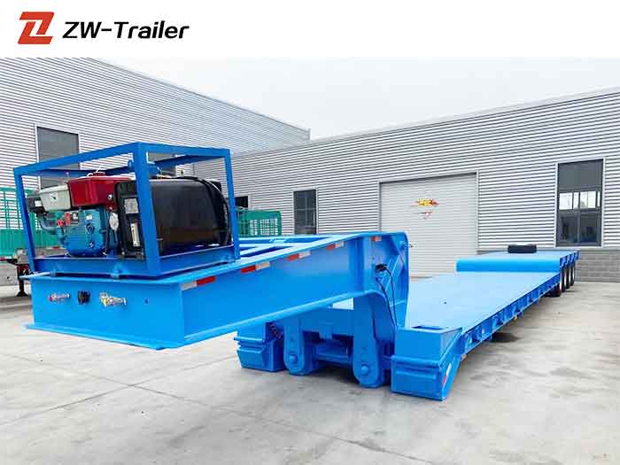 Removable Gooseneck lowbed semi trailer