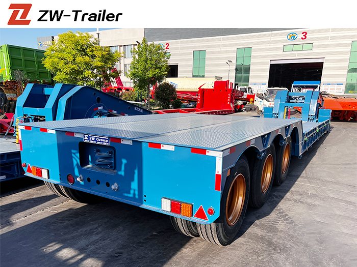 3 Axle RGN Lowbed Semi Trailer
