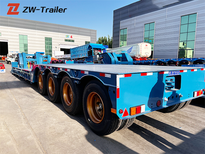 3 Axle RGN Lowbed Semi Trailer