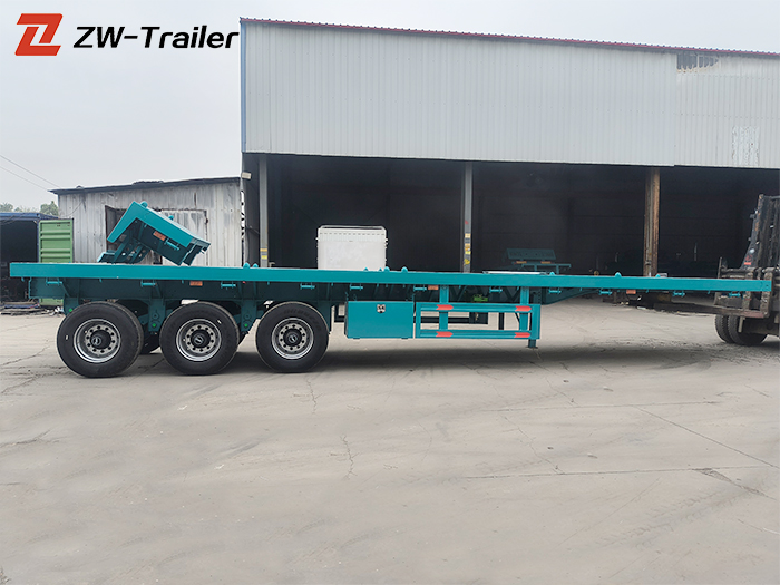 Flatbed Semi Truck Trailer