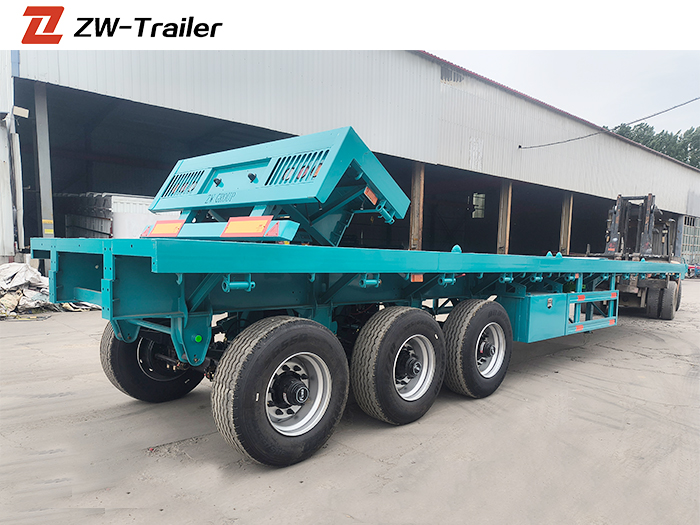 Flatbed Semi Truck Trailer