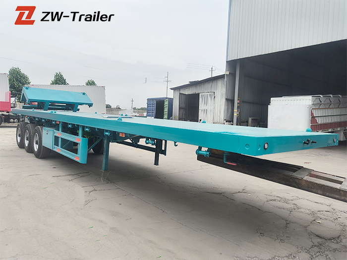 Flatbed Semi Truck Trailer