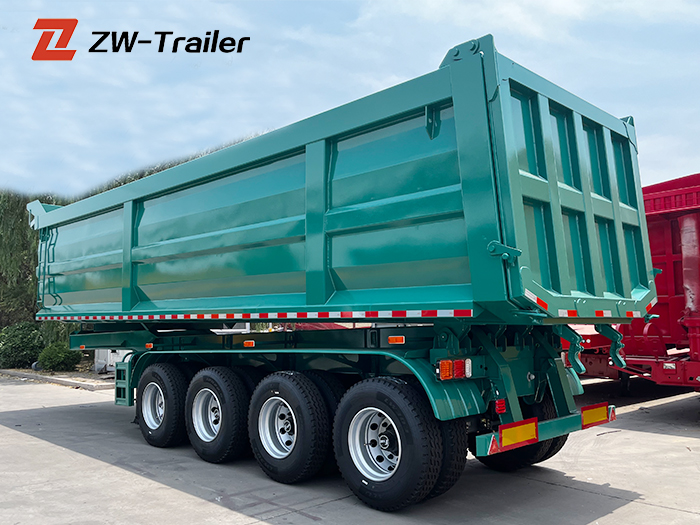 4 Axle 35CBM Dump Semi Trailer