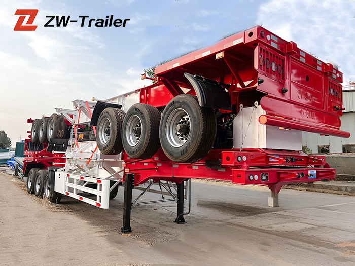 3 Axle Container Skeleton Trailer