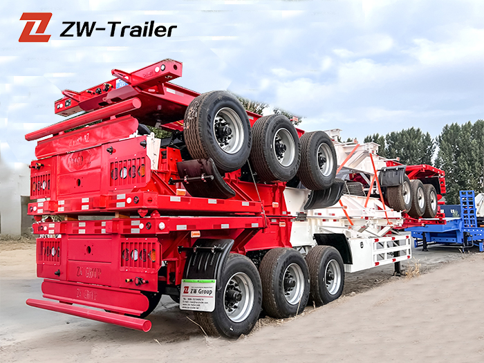 3 Axle Container Skeleton Trailer