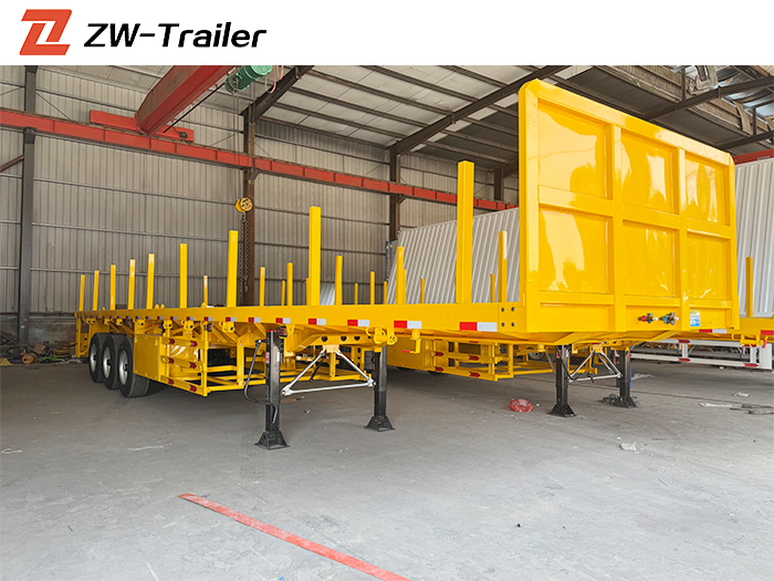 3 Axle Flatbed Semi Trailer