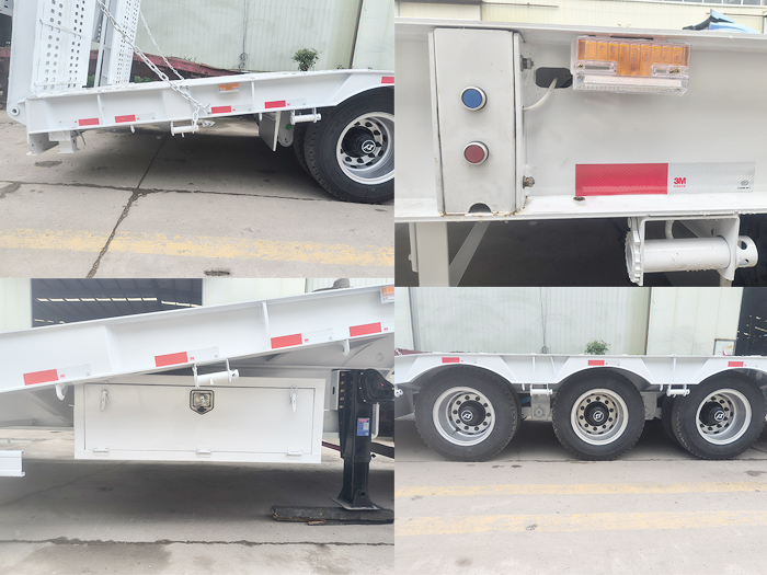 3 Axle Lowbed Semi Trailer