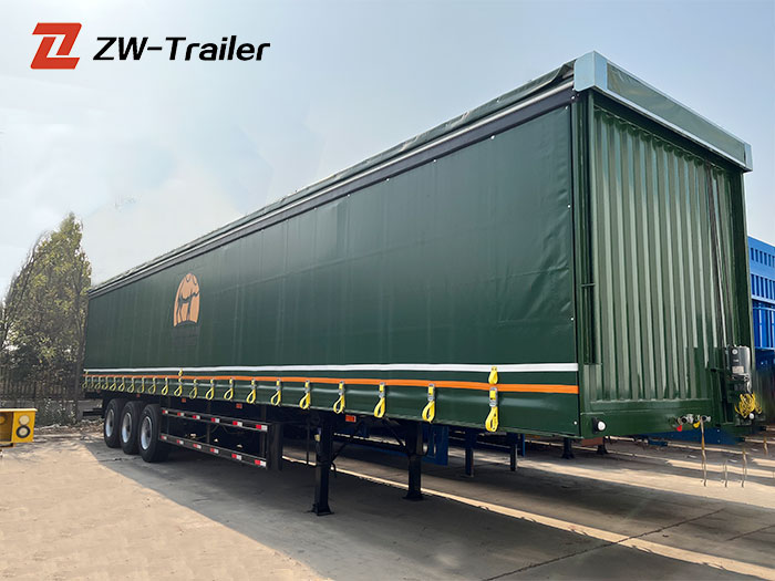 3 Axle Curtain Side Semi Trailer