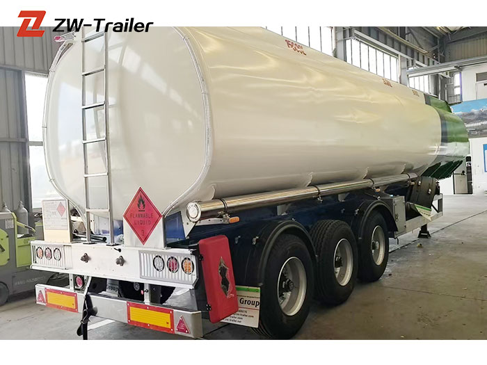 Aluminum Fuel Tanker Semi Trailer