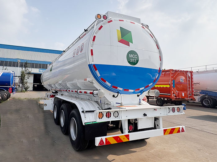 3 axle fuel tanker semi trailer