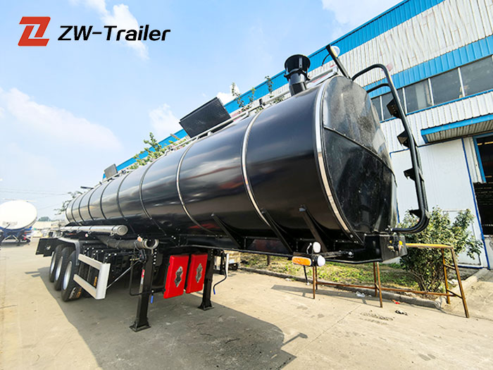 3 axle asphalt tanker trailer
