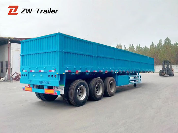 Tri Axle Drop Sidewall Semi Trailer