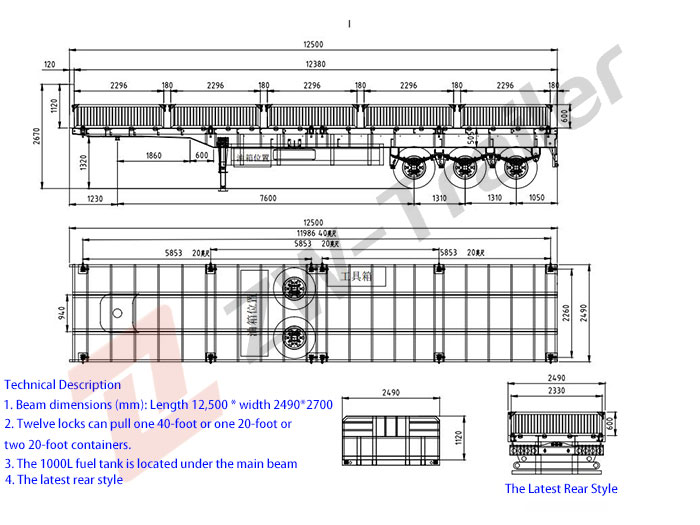 cargo semi trailer for sale
