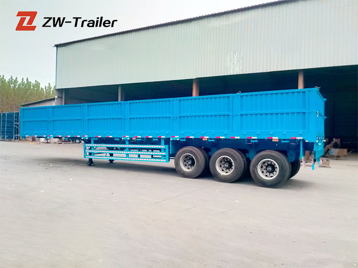 3 axle sidewall truck trailer