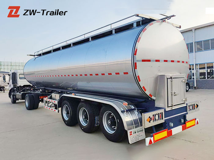 3 Axle Stainless Steel Milk Tanker Trailer