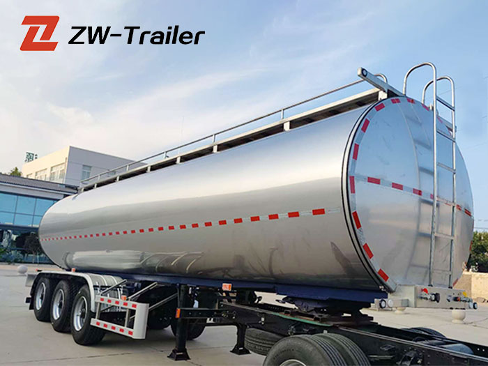 3 Axle Stainless Steel Milk Tanker Trailer