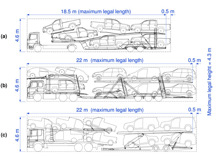 car carrier semi-trailer