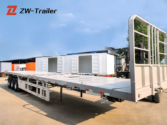 3 Axle Extendable Flatbed Semi Trailer