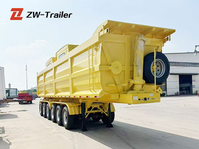 6 Axle Dump Semi Trailer U Type
