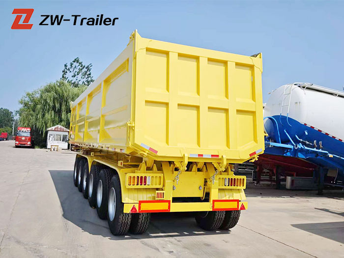 6 Axle Dump Semi Trailer U Type