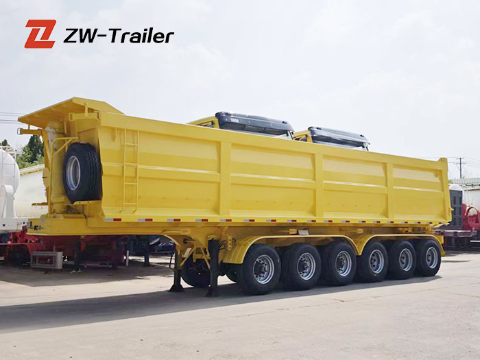 6‑axle 40 ton dump semi‑trailer