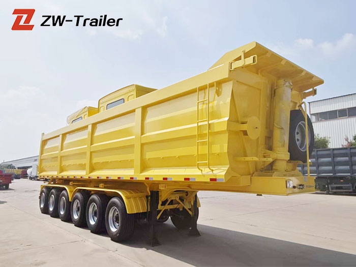 6‑axle 40 ton dump semi‑trailer