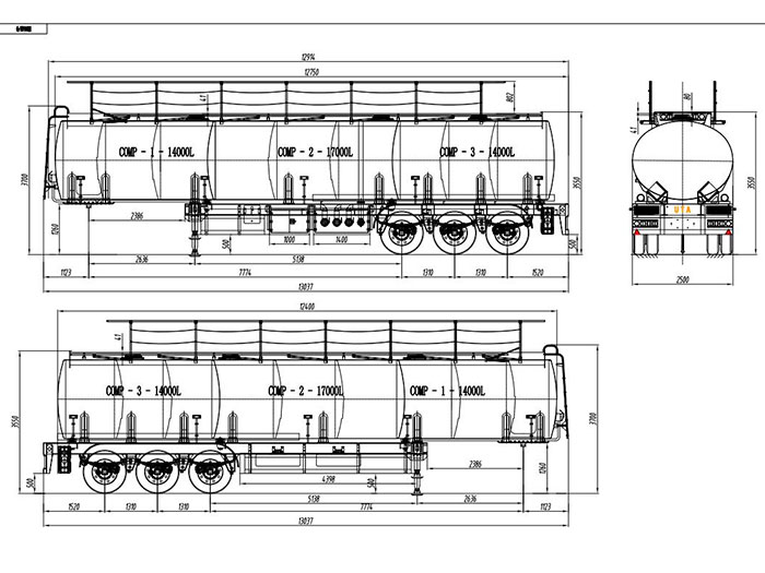 ZW Group oil tanker semi trailer