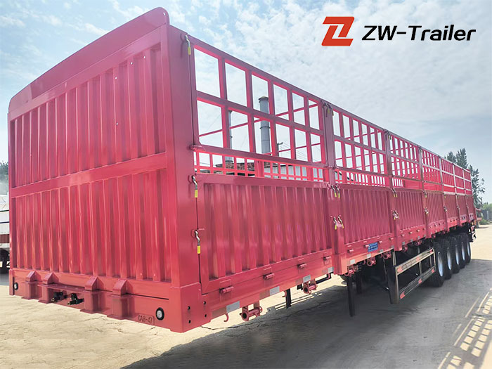 5 Axle 80Ton Fence Semi Trailer