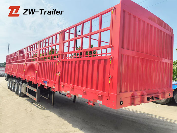 5 Axle 80Ton Fence Semi Trailer