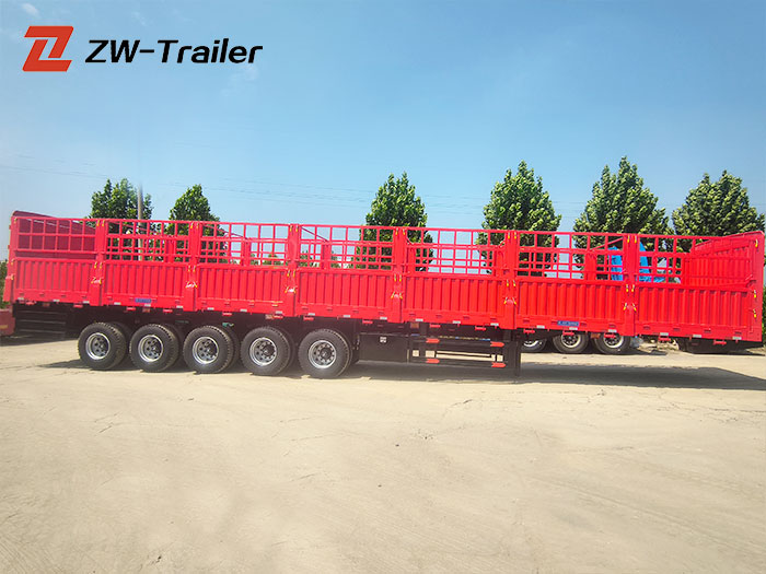 5 Axle 80Ton Fence Semi Trailer