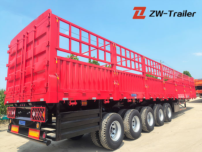 5 Axle 80Ton Fence Semi Trailer