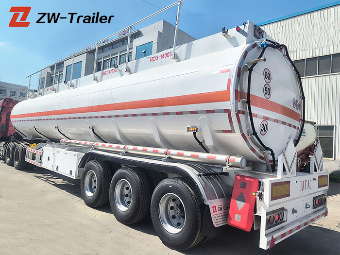 45000L Carbon Steel Fuel Tanker Semi Trailer