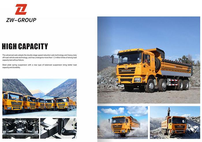 SHACMAN F3000 dump truck for bauxite transport