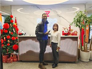Nigeria Customer Visit ZW Vehicle Group to Order 2-Axle Dry Bulk Tanker Semi Trailer