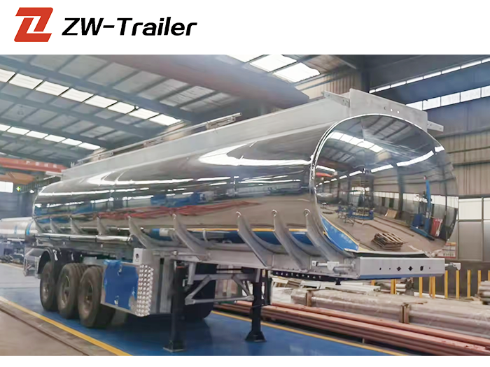 aluminum fuel tanker trailer