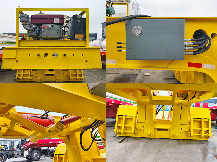 detachable gooseneck lowbed trailer