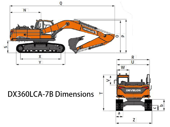 Develon 36 ton hydraulic excavator