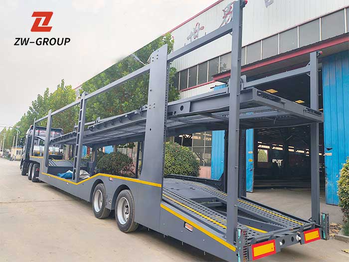 ZW Vehicle Group 2-Axle 8-Set Car Carrier Semi Trailer