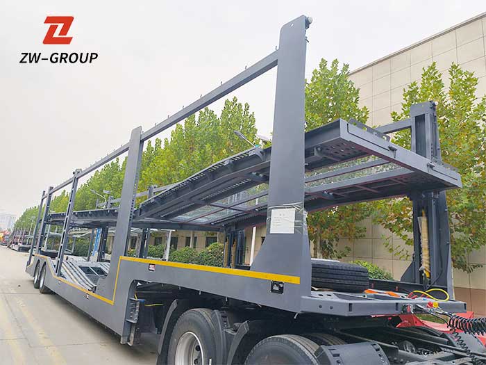 ZW Vehicle Group 2-Axle 8-Set Car Carrier Semi Trailer