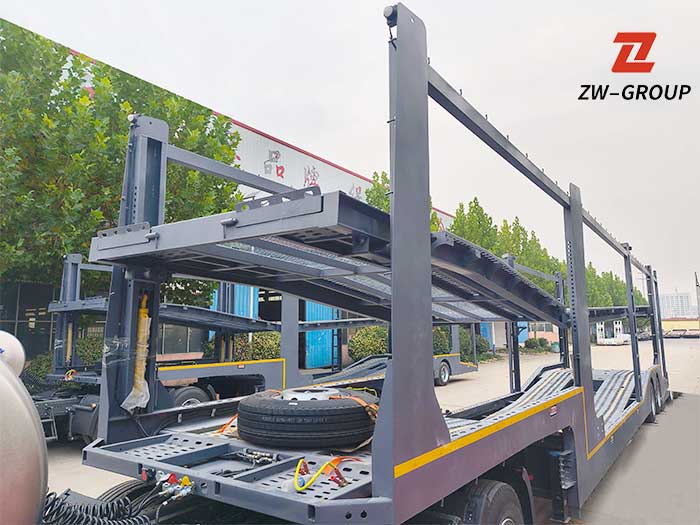 ZW Vehicle Group 2-Axle 8-Set Car Carrier Semi Trailer