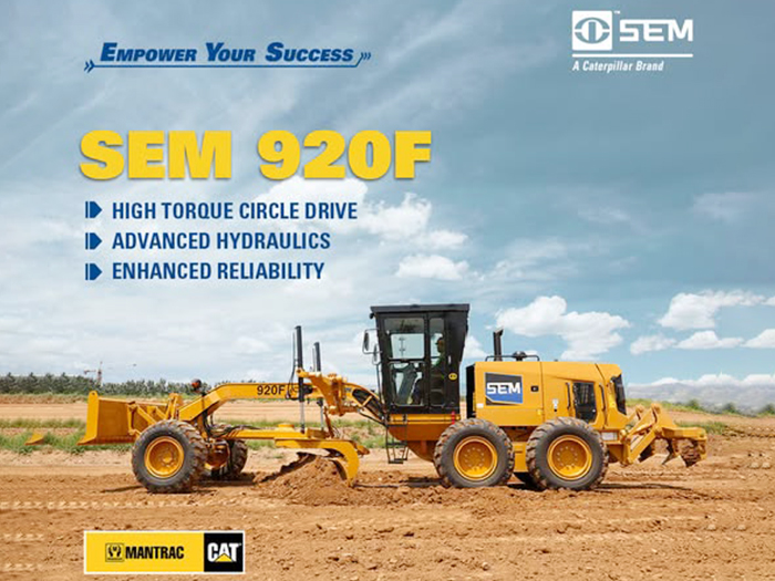 Brand New SEM 920F Motor Grader