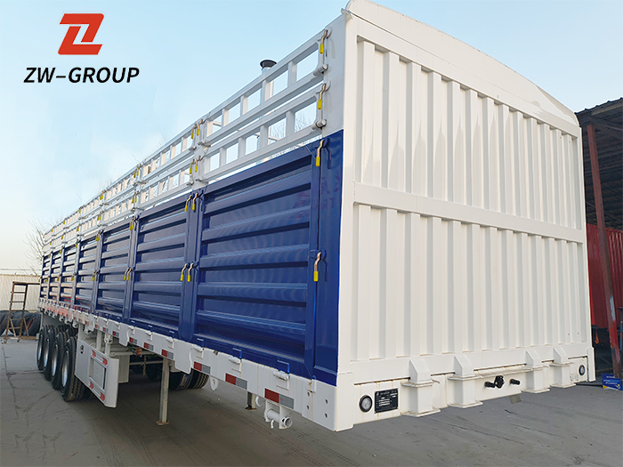 heavy-duty bulk cargo fence semi trailer for sale